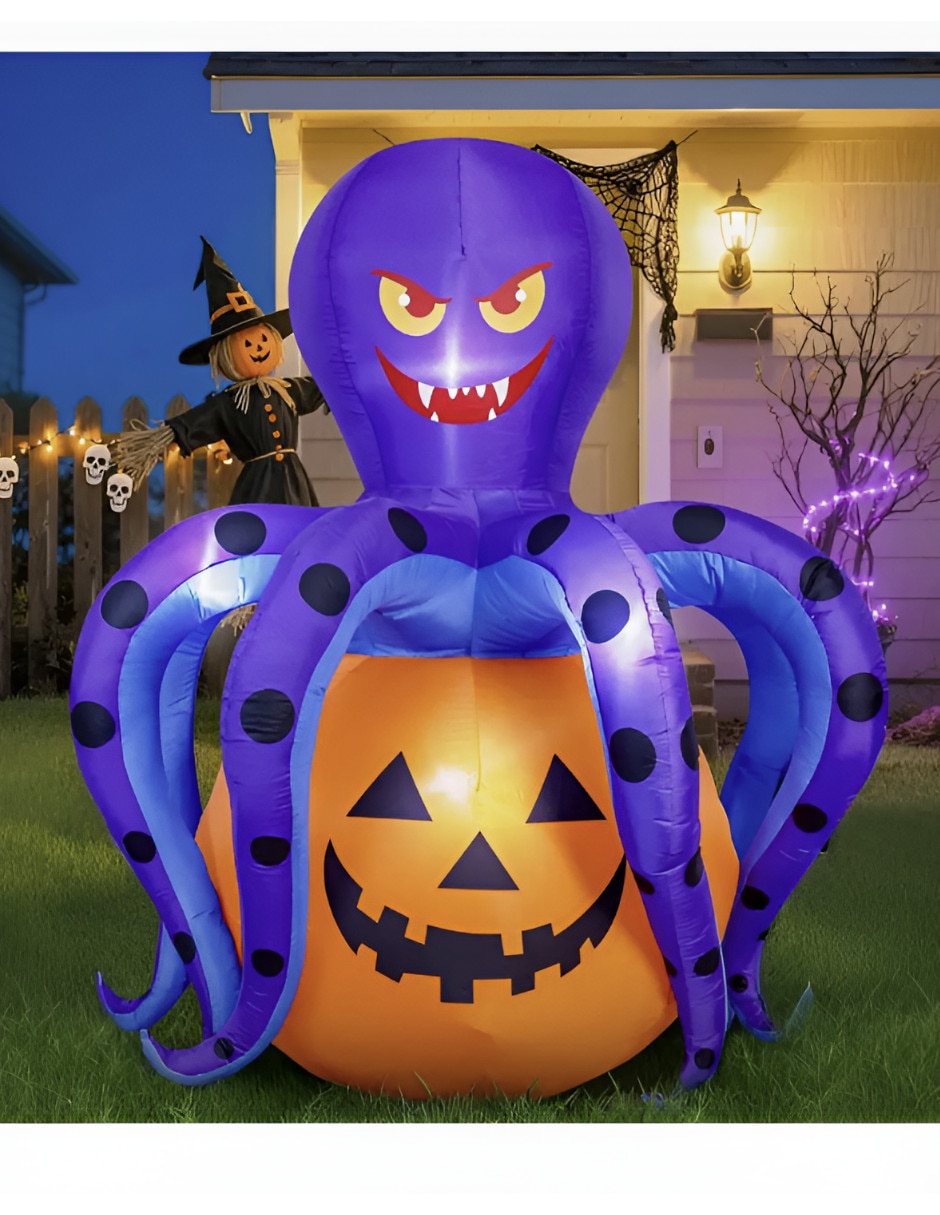 Figura decorativa de pulpo halloween 2