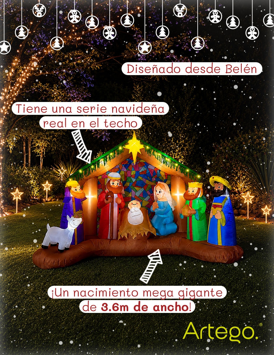 Inflable decorativo forma de nacimiento 4