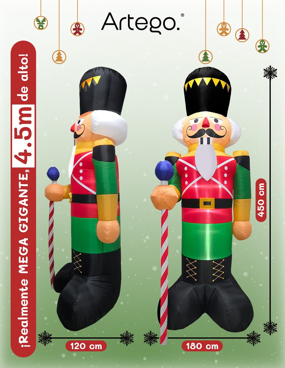 Inflable decorativo forma de cascanueces 8