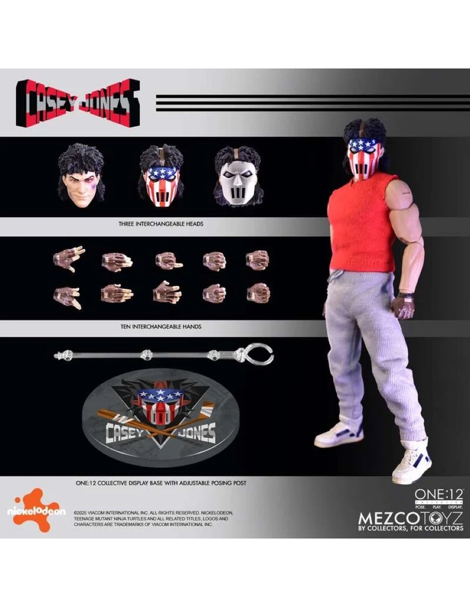 Figura de colección articulada Teenage Mutant Ninja Turtles Casey Jones 7