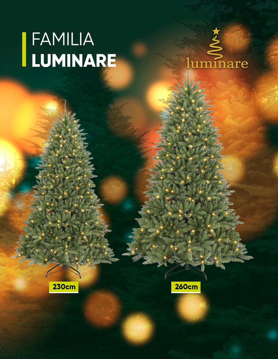 Árbol de navidad grand fir preiluminado de pvc con 300 luces 9