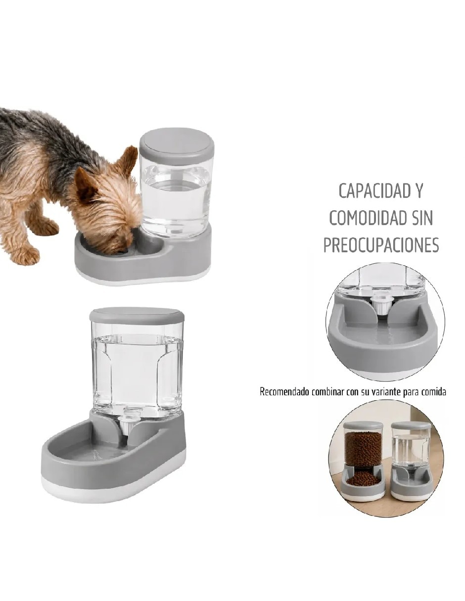 Bebedero transparente para mascota 3