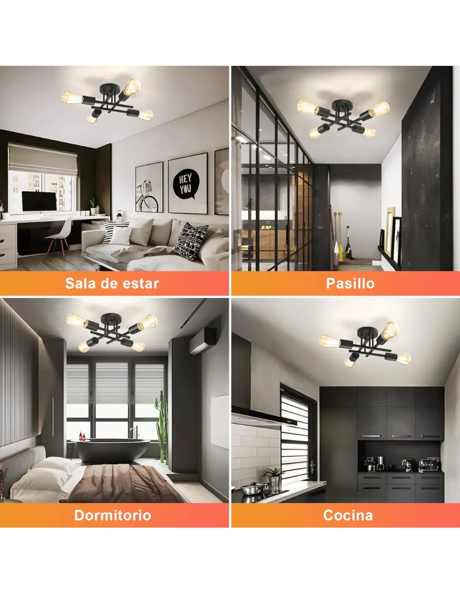 Lampara direccionable incandescente y led