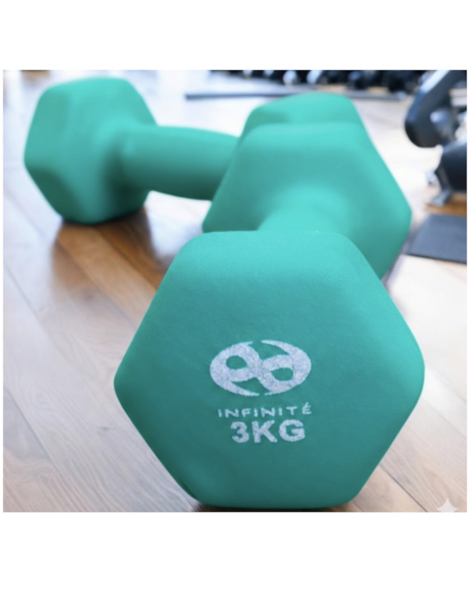 Set mancuernas de peso fijo 3 kg 2 piezas 3