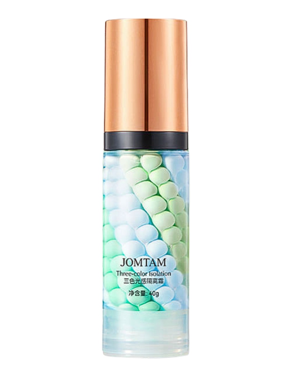 Primer maquillaje correctora de color 3 en 1 azul verde y turquesa Primer maquillaje correctora de color 3 en 1 azul verde y turquesa