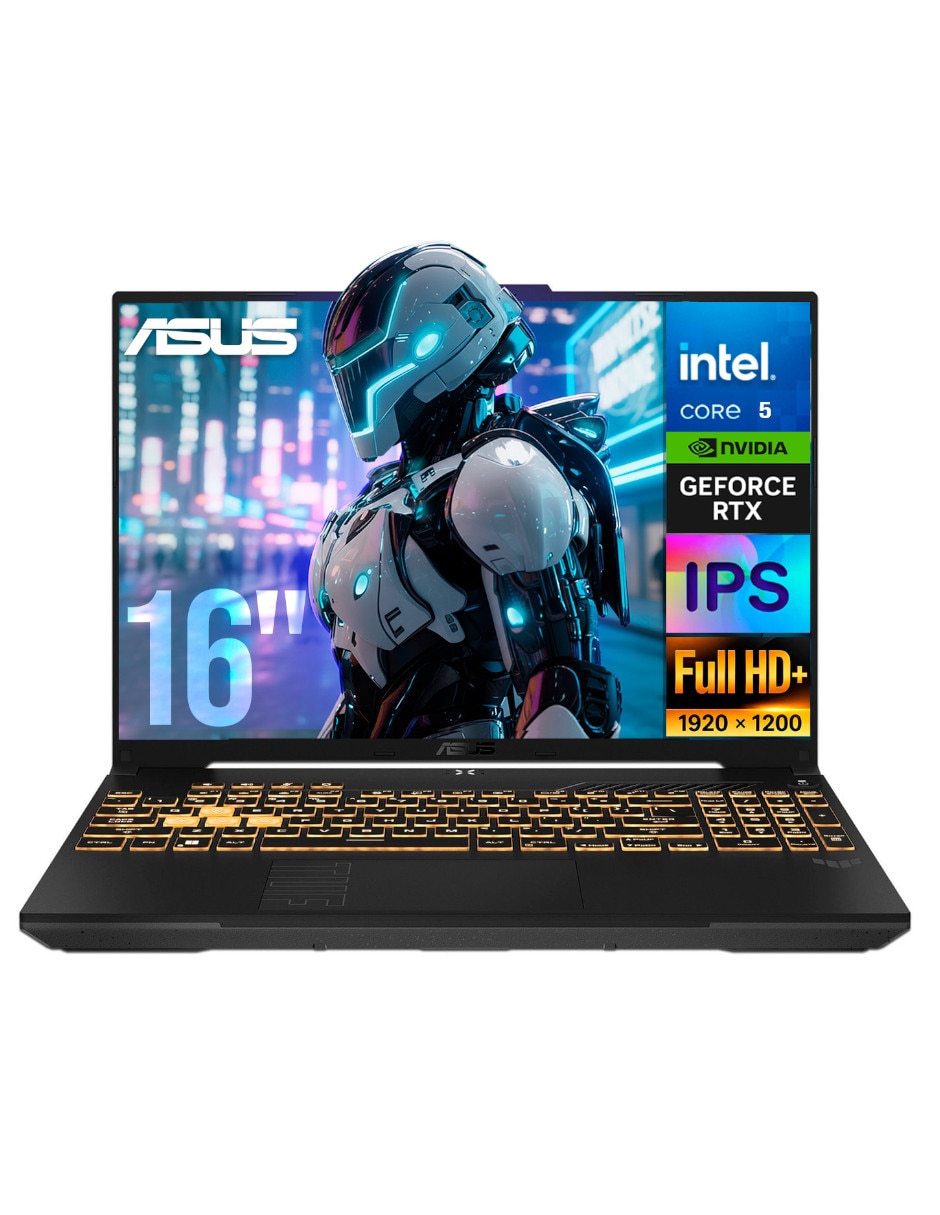Laptop gamer 90NR0MZ6-M006X0 16 pulgadas Full HD+ Intel core 5 NVIDIA GeForce RTX 3050 16 GB RAM 512 GB SSD