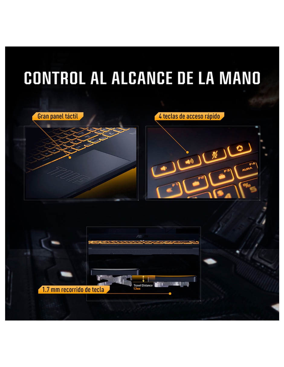 Laptop gamer 90NR0MZ6-M006X0 16 pulgadas Full HD+ Intel core 5 NVIDIA GeForce RTX 3050 16 GB RAM 512 GB SSD 2