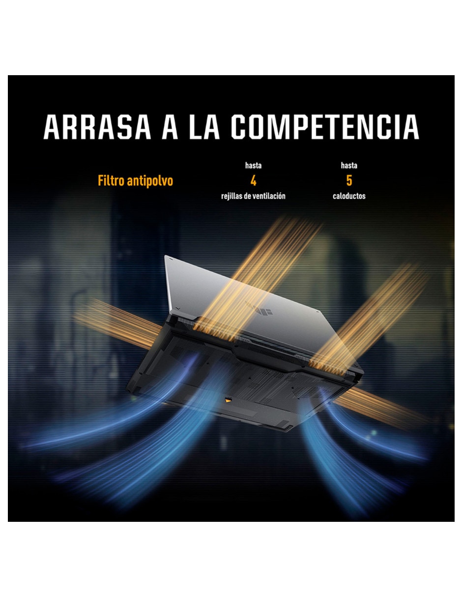 Laptop gamer 90NR0MZ6-M006X0 16 pulgadas Full HD+ Intel core 5 NVIDIA GeForce RTX 3050 16 GB RAM 512 GB SSD 9