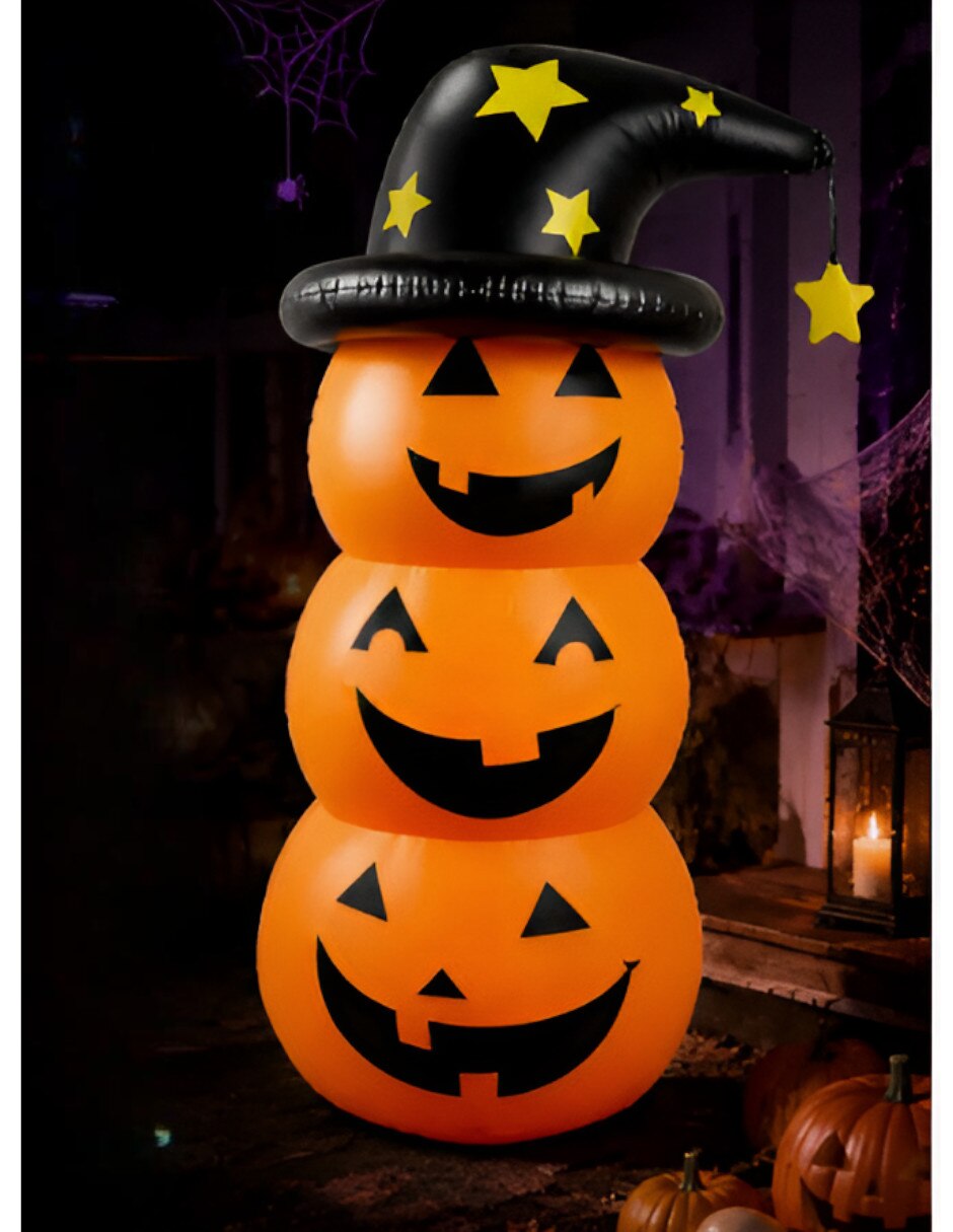 Inflable decorativo forma de calabaza 2