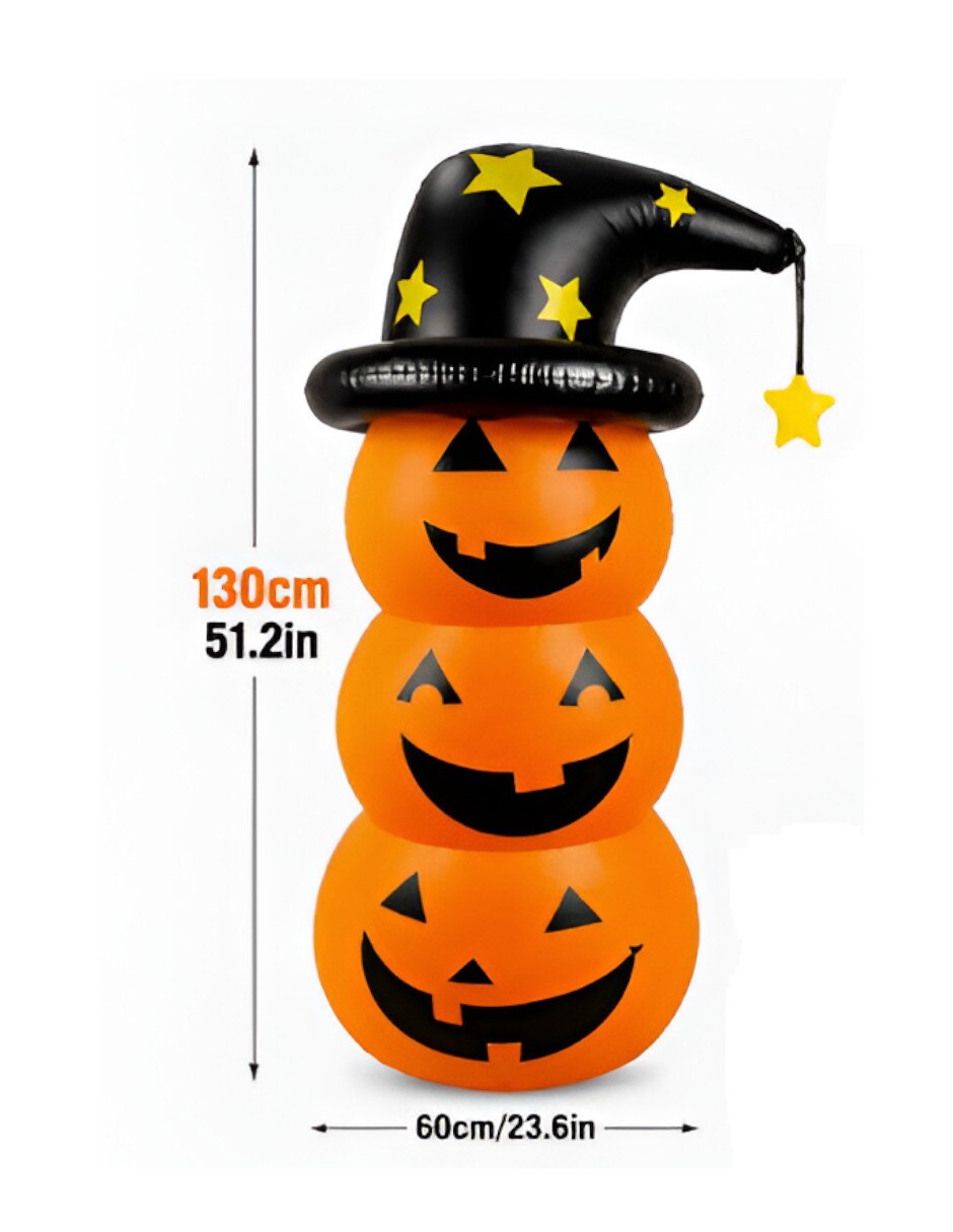 Inflable decorativo forma de calabaza 3