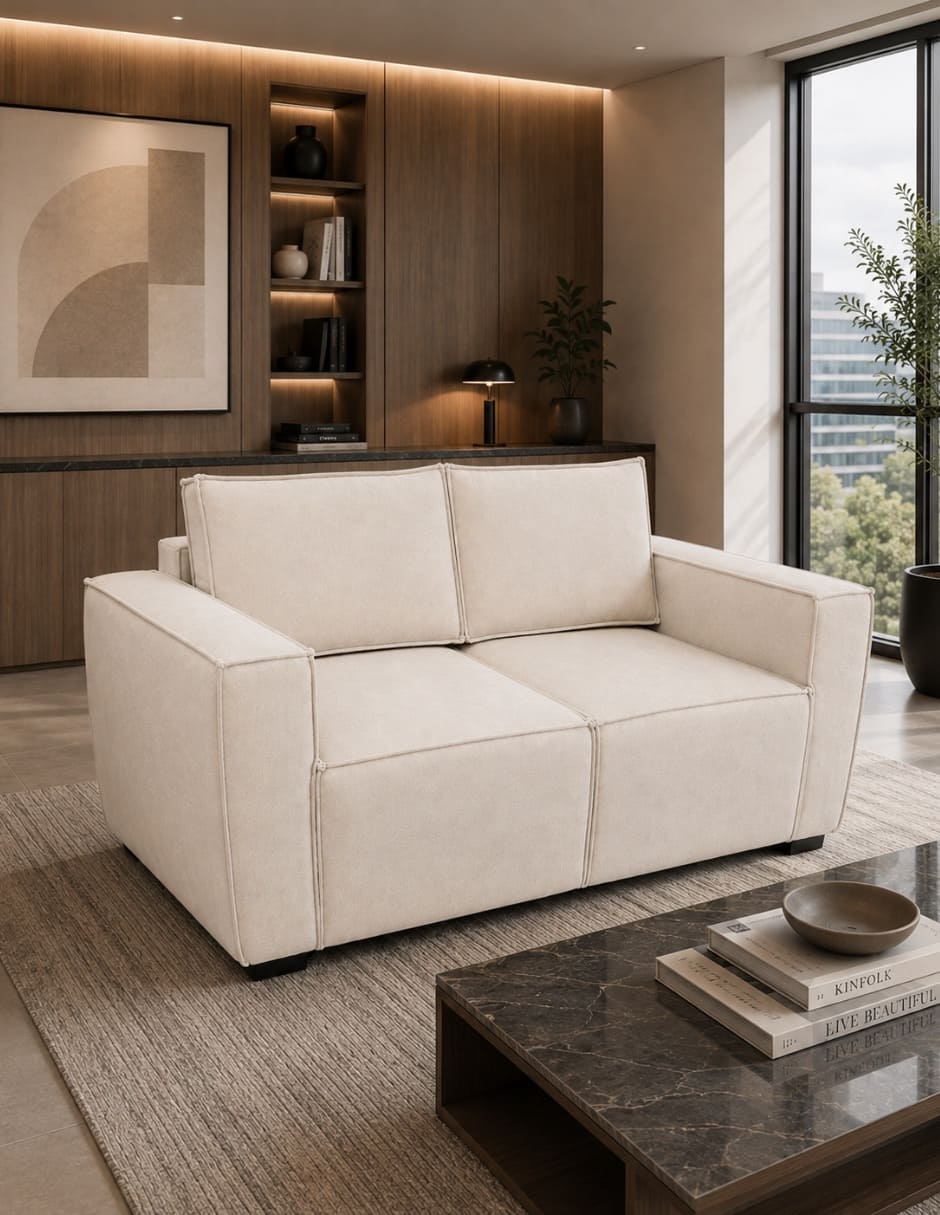 Love seat de madera pino 6