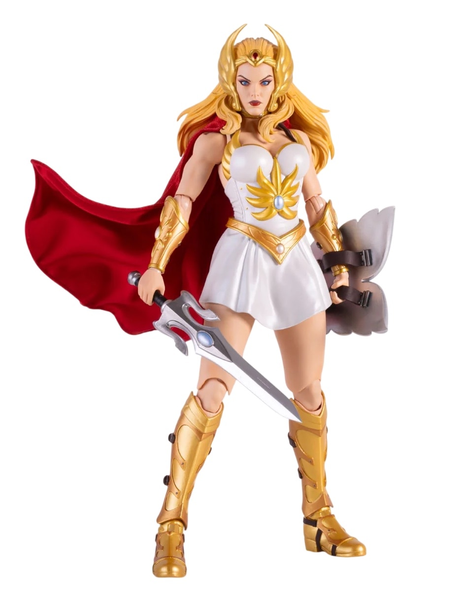 Figura de colección articulada Master of the Universe She-Ra y Kowl Deluxe