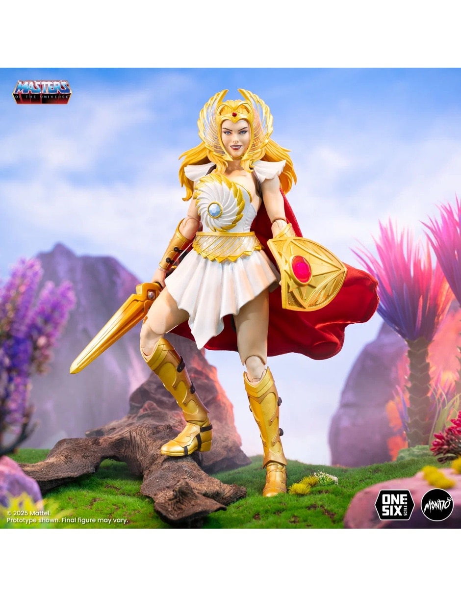 Figura de colección articulada Master of the Universe She-Ra y Kowl Deluxe 11