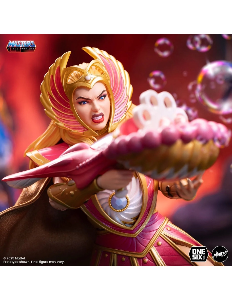 Figura de colección articulada Master of the Universe She-Ra y Kowl Deluxe 8