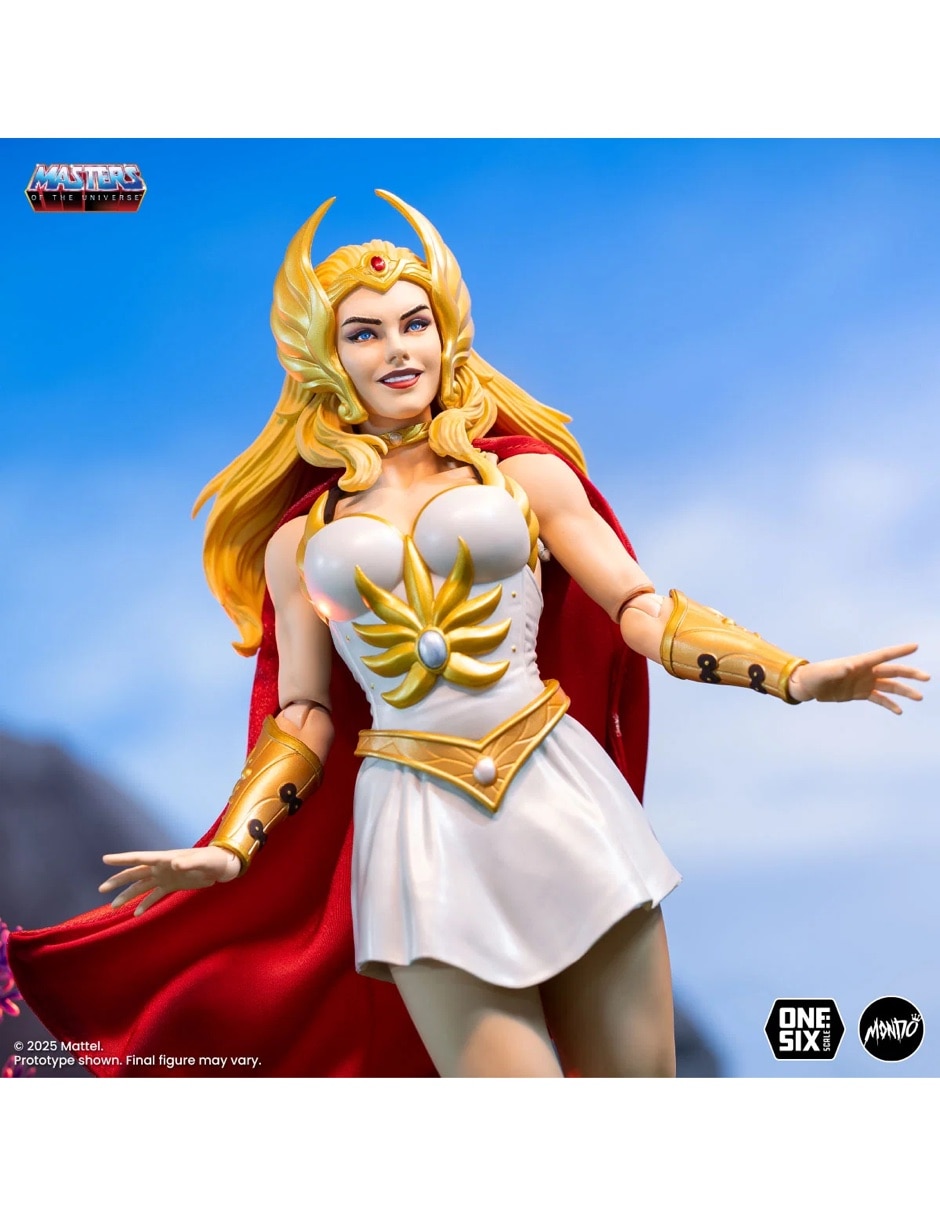 Figura de colección articulada Master of the Universe She-Ra y Kowl Deluxe 10