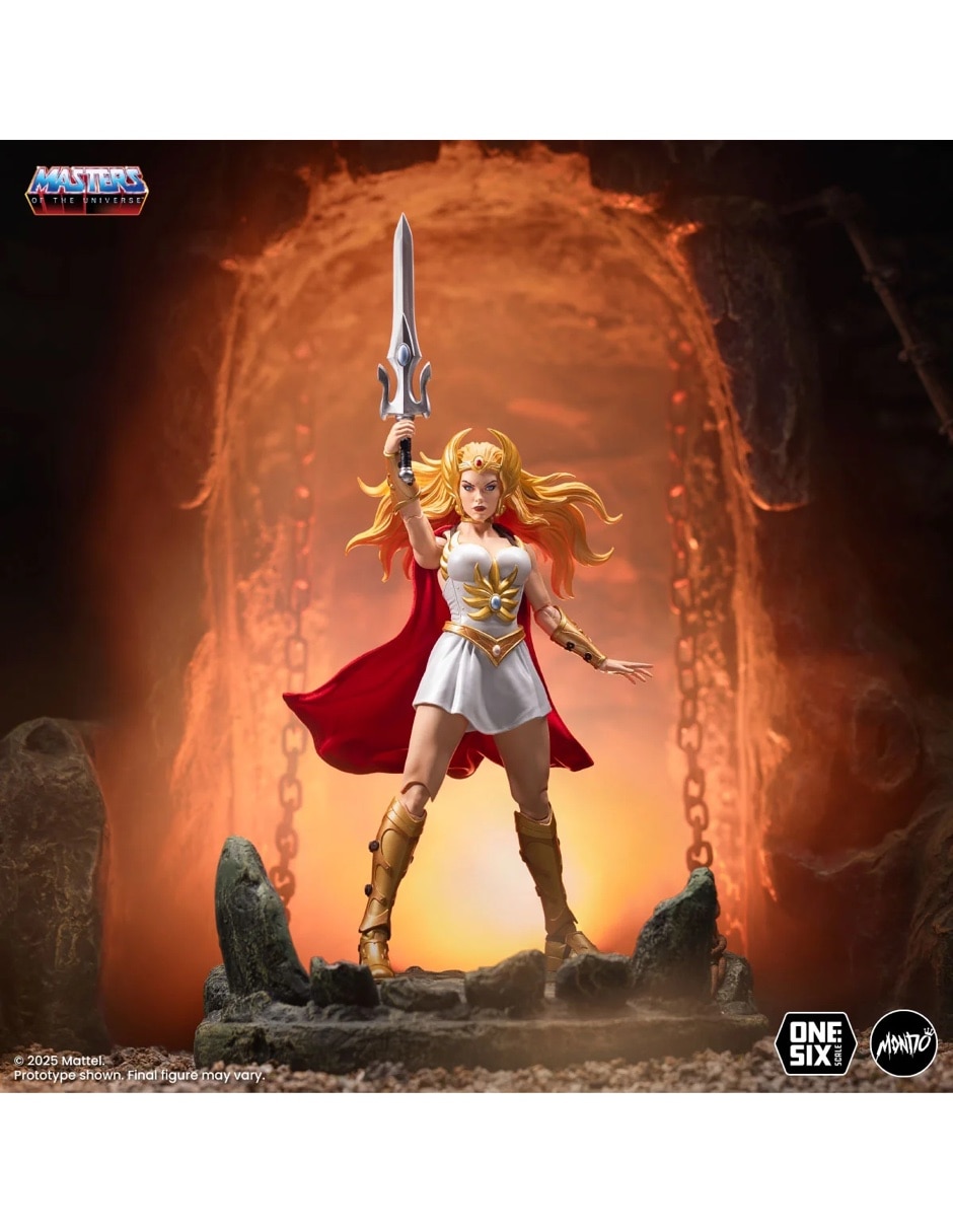 Figura de colección articulada Master of the Universe She-Ra y Kowl Deluxe