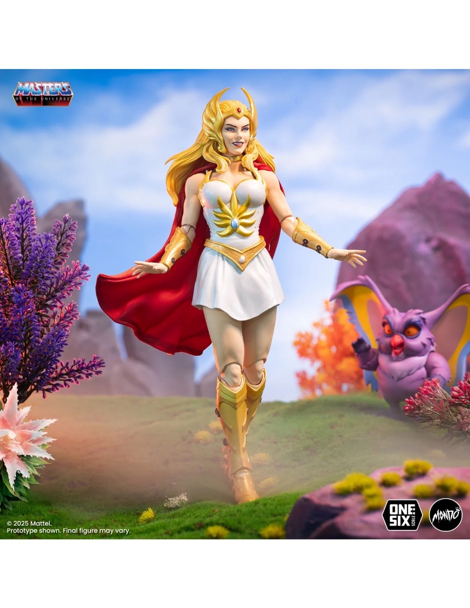 Figura de colección articulada Master of the Universe She-Ra y Kowl Deluxe 9