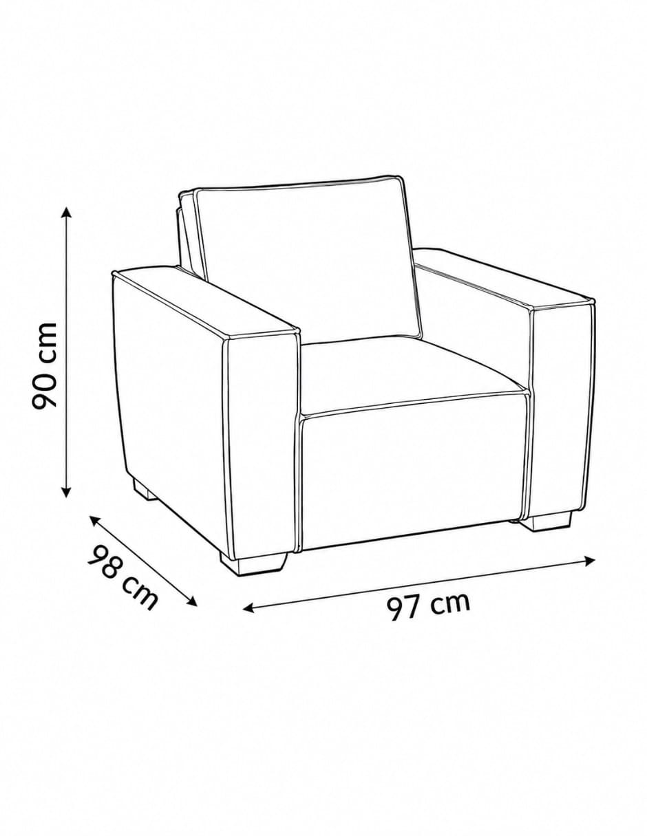 Sillón sofá danna de madera pino 11