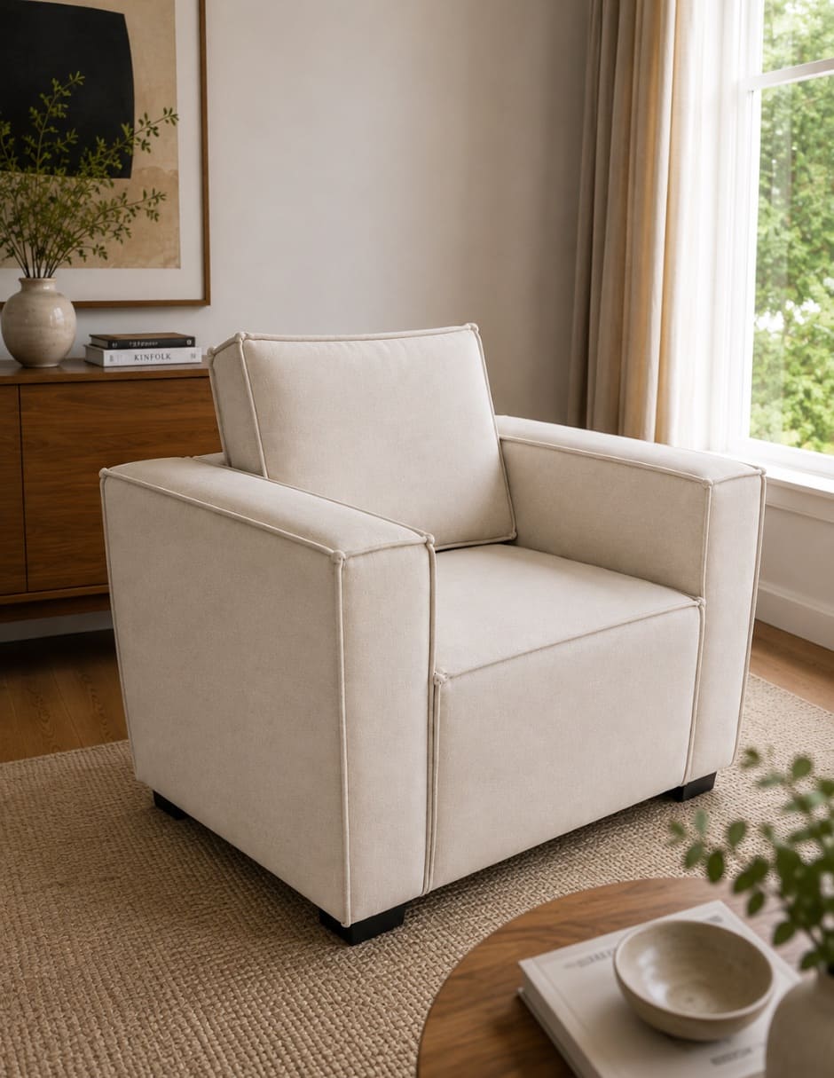 Sillón sofá danna de madera pino 8