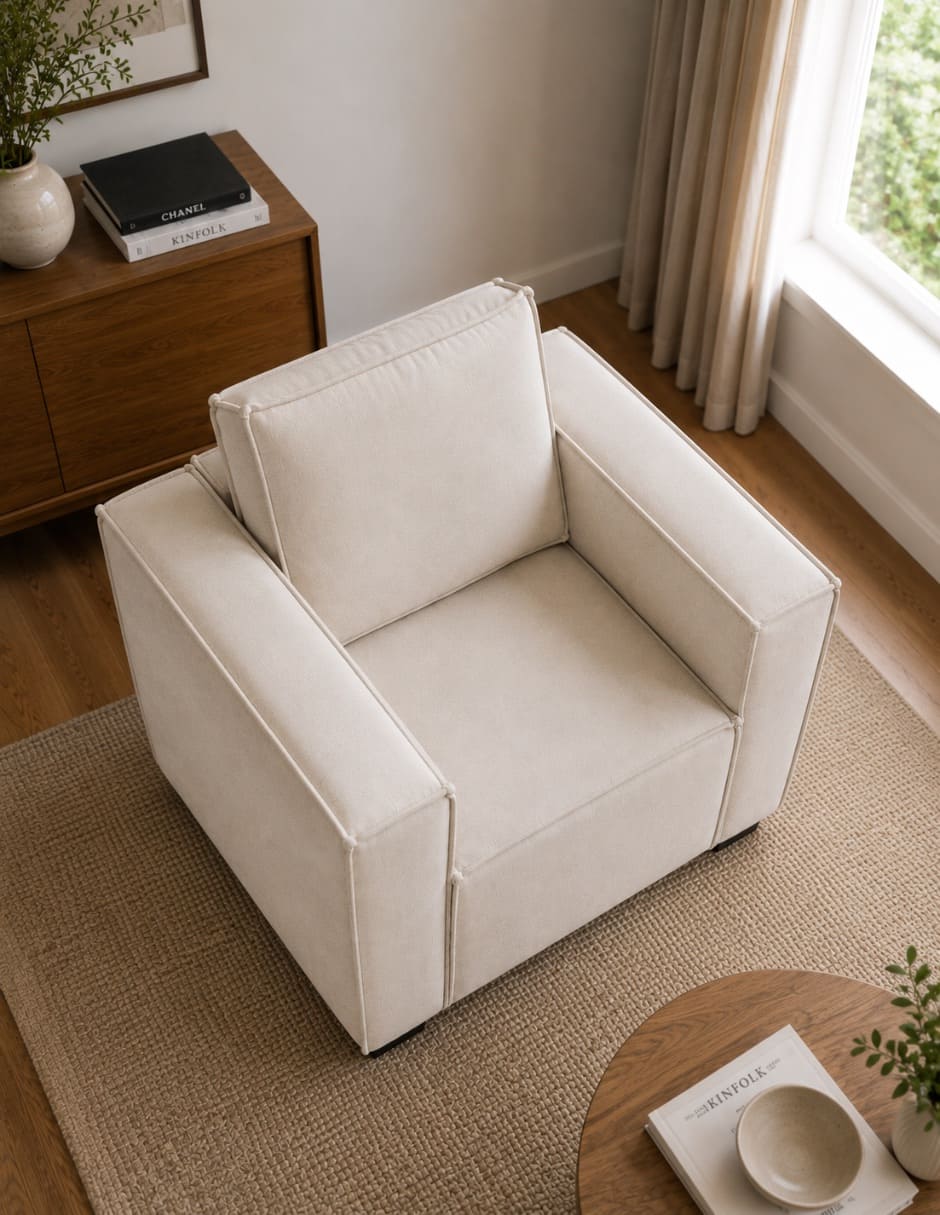 Sillón sofá danna de madera pino 9