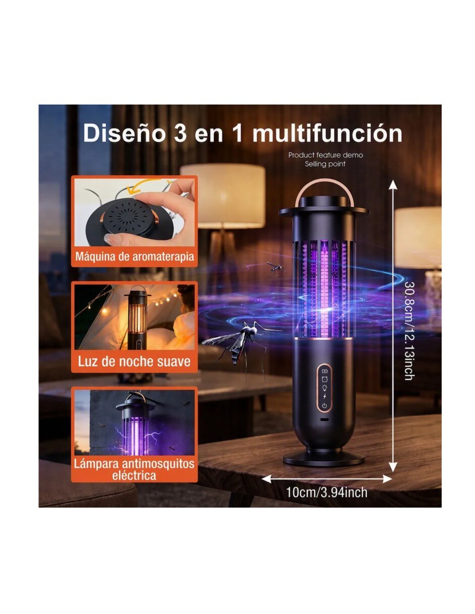 Lámpara mata insectos de usb 5