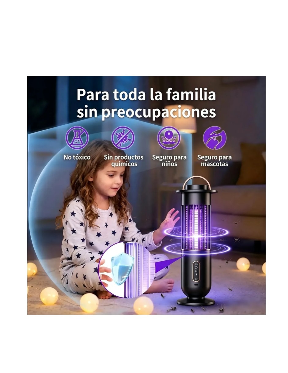 Lámpara mata insectos de usb 3