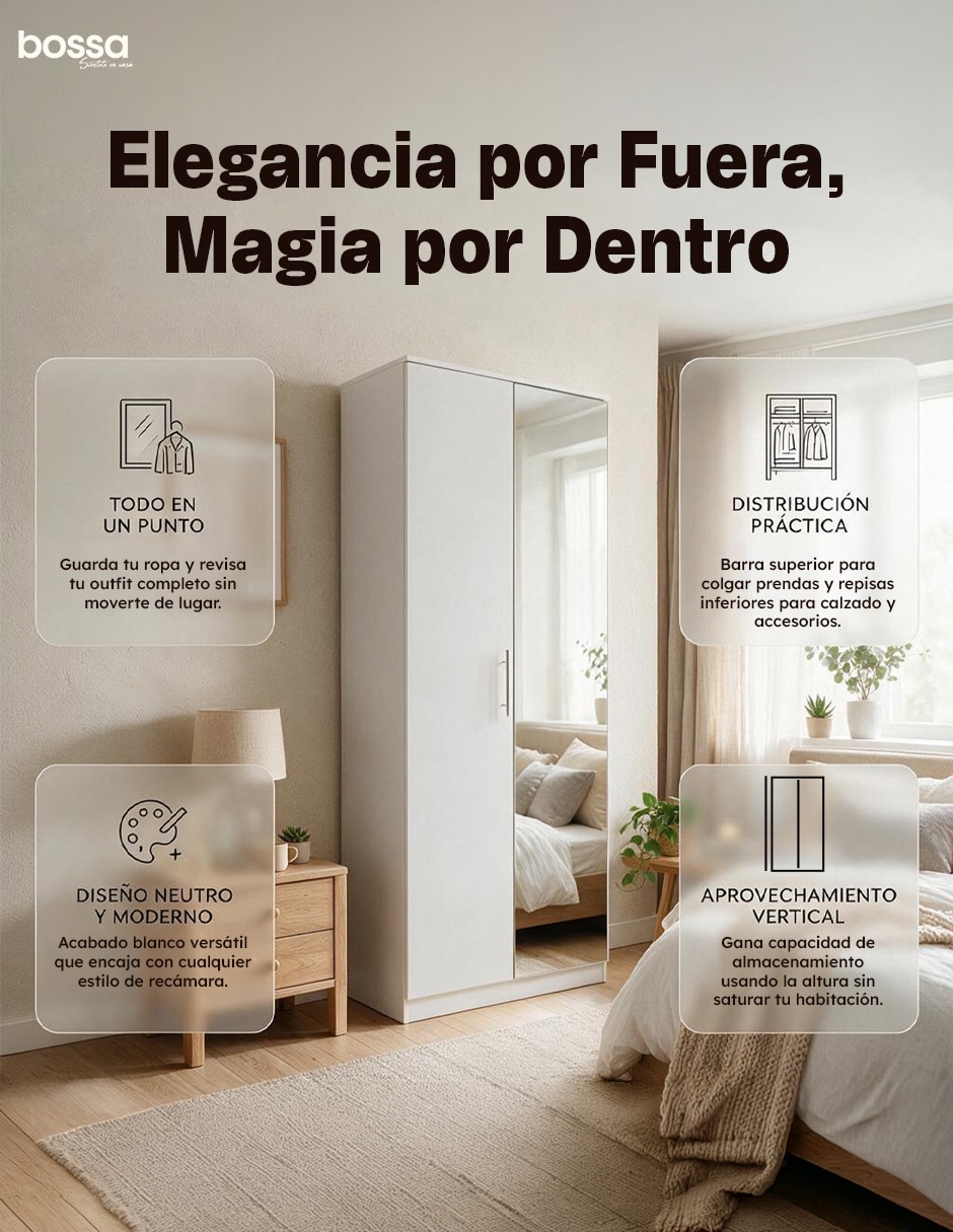 Ropero armable nessi de mdf 6