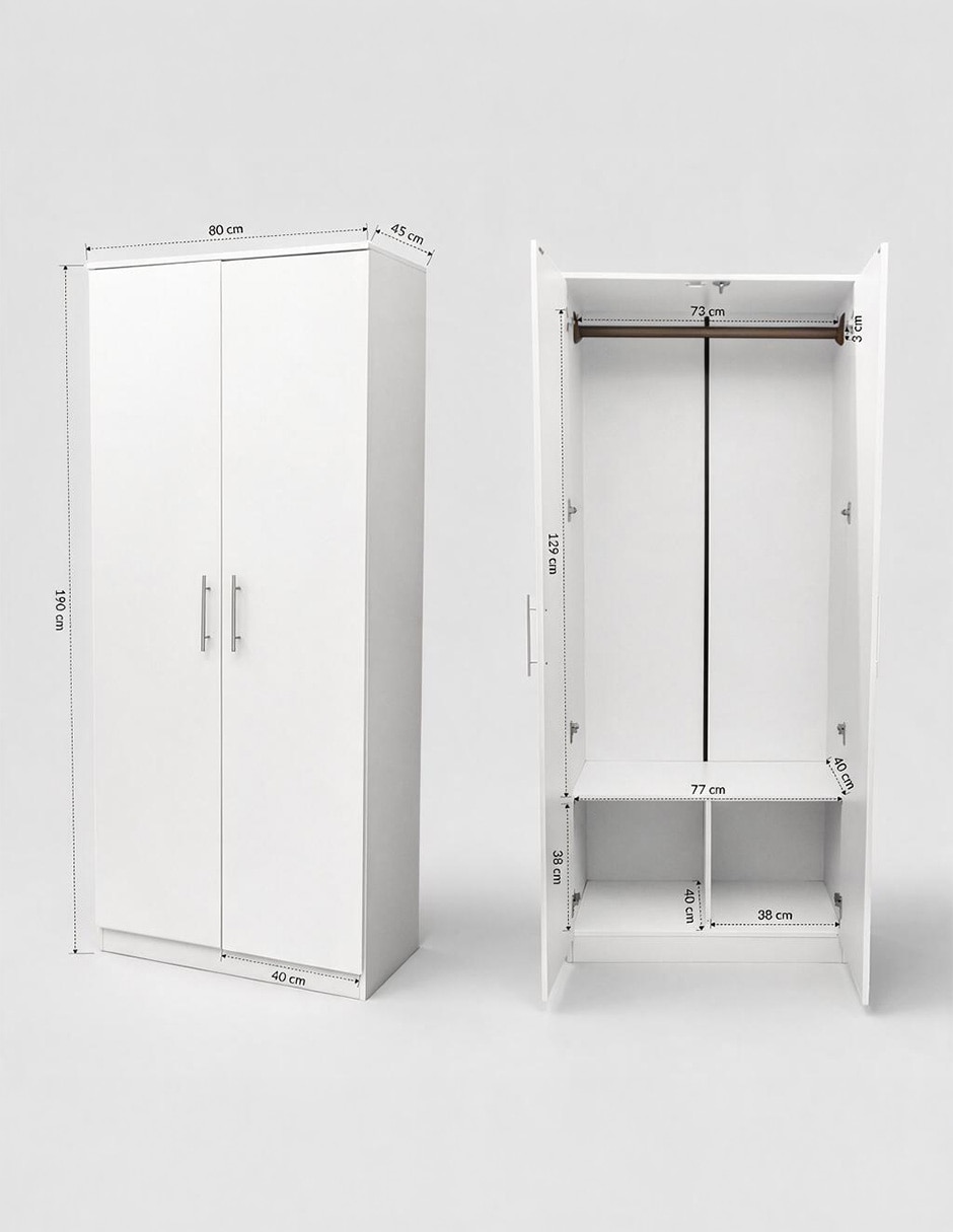 Ropero armable nessi de mdf 17