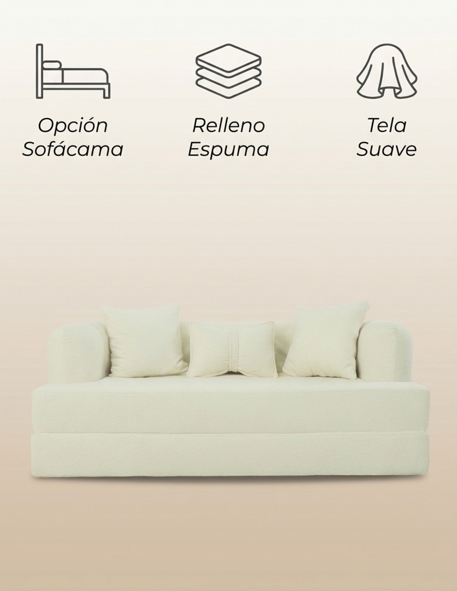 Sofá cama armable SC-Sorbona de espuma comprimida 6