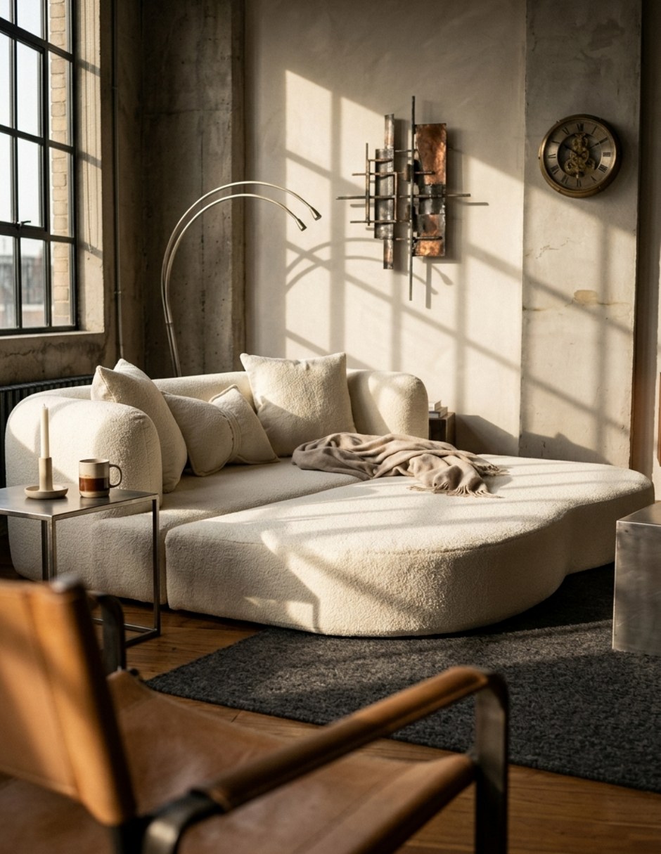 Sofá cama armable SC-Sorbona de espuma comprimida