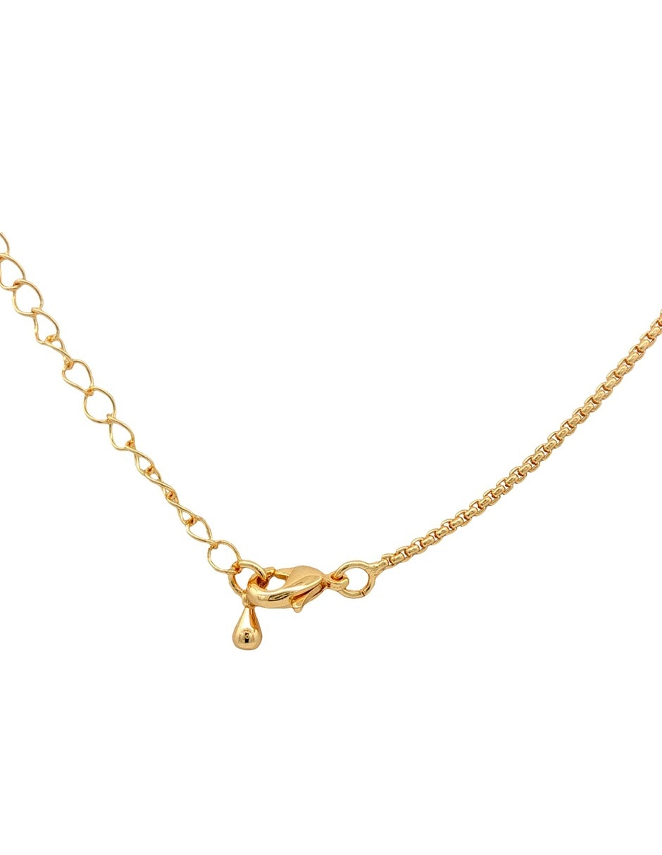 Gargantilla de corazón con acabado chapa de oro 18 K 3