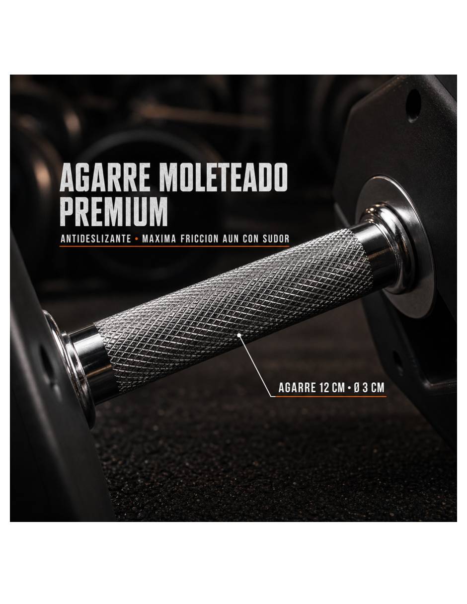 Set mancuerna de peso fijo 20 kg 2