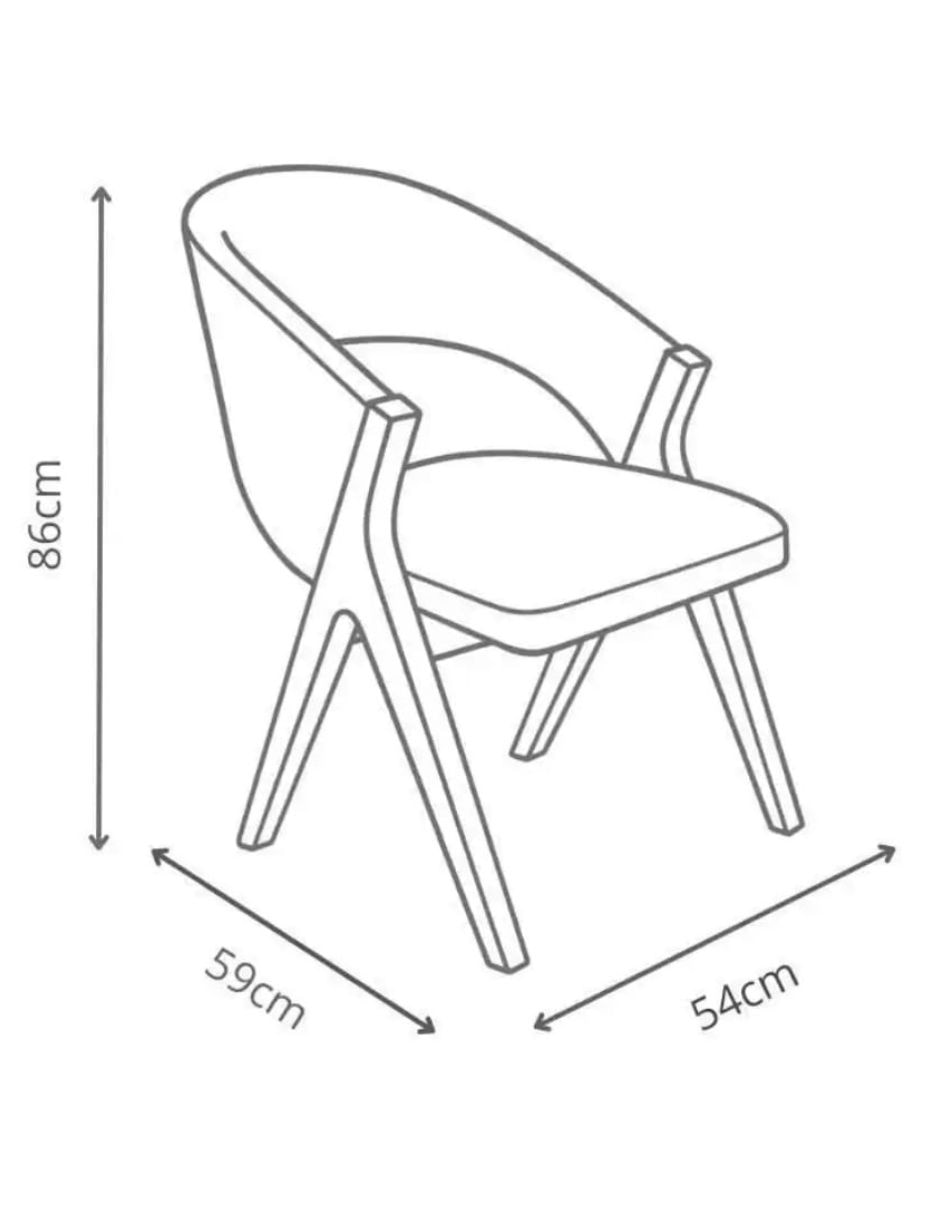 Set de sillas 6 piezas de madera pino 4