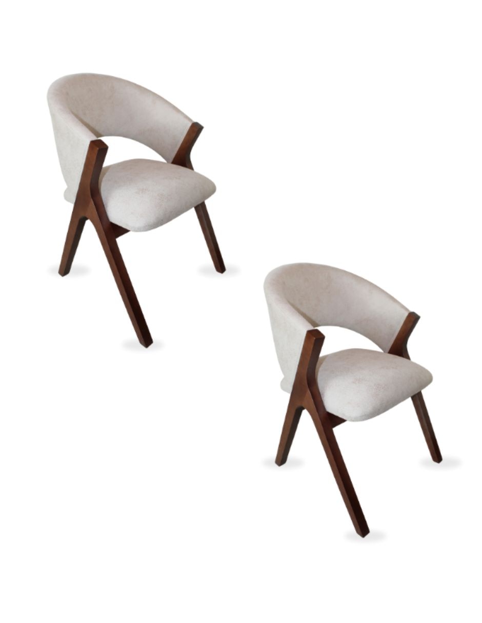 Set de sillas 2 piezas de madera pino