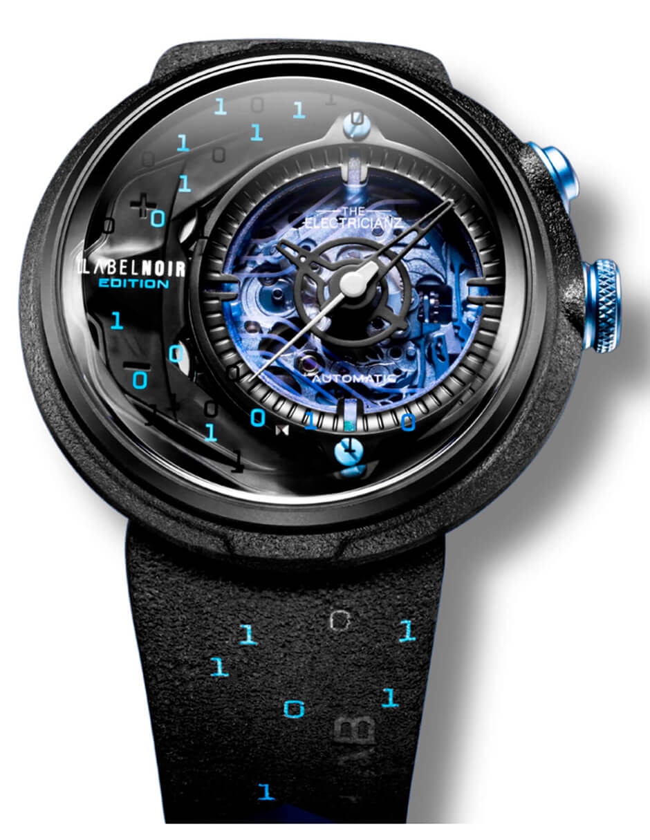 Reloj pulsera Label Noir Leather Ediciã³N Limitada para hombre ZZ D1C 01 CLD