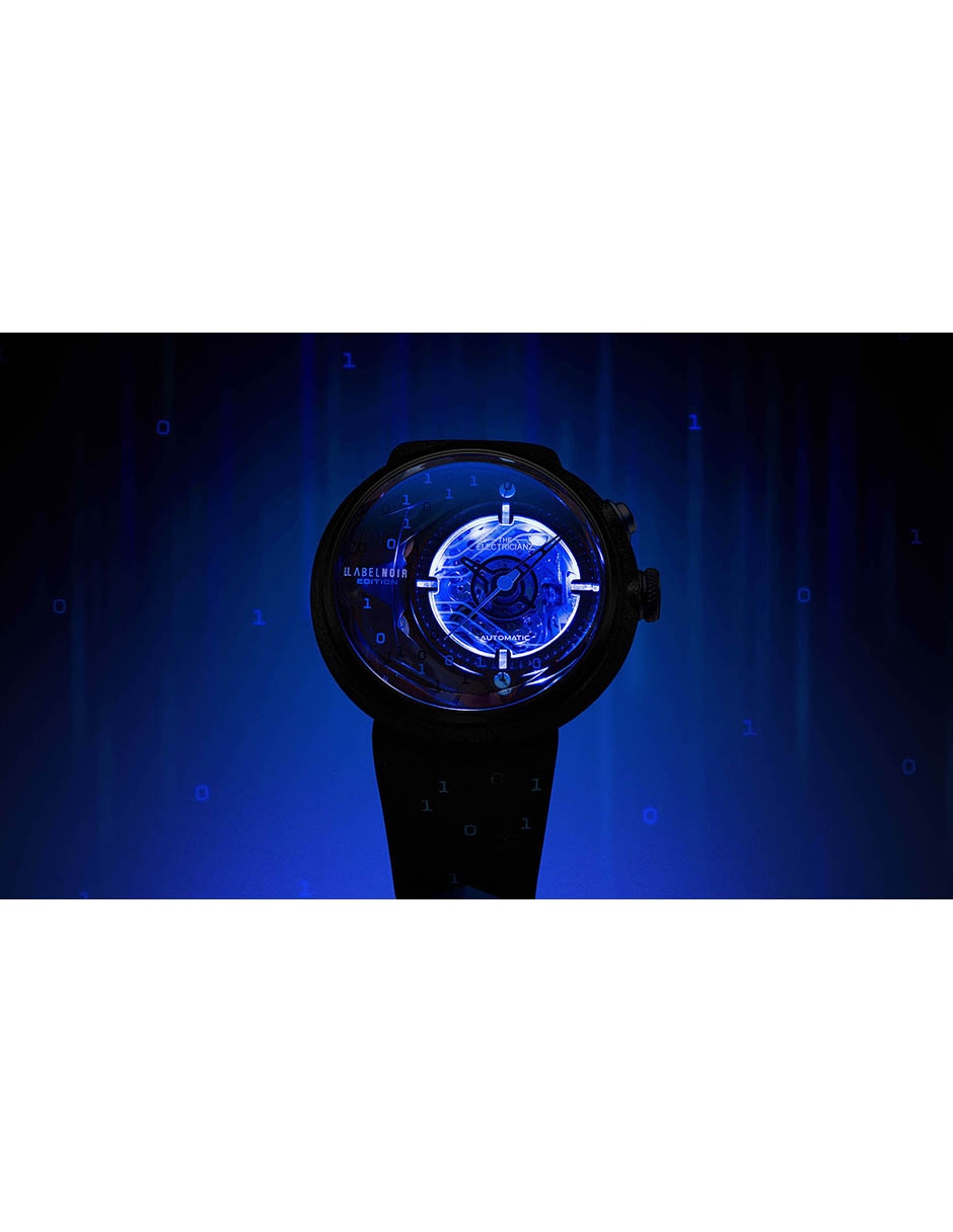 Reloj pulsera Label Noir Leather Ediciã³N Limitada para hombre ZZ D1C 01 CLD 12