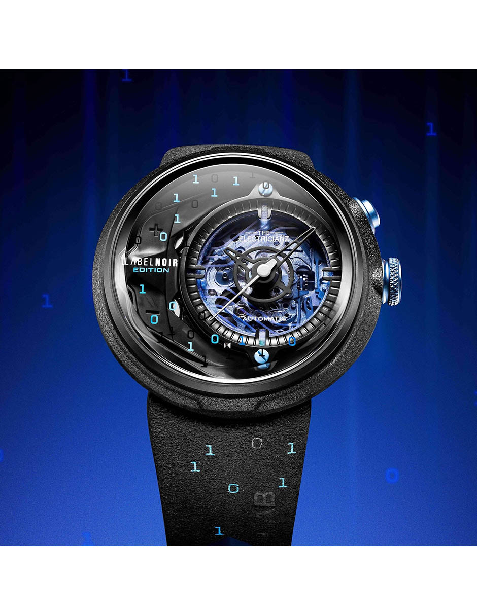 Reloj pulsera Label Noir Leather Ediciã³N Limitada para hombre ZZ D1C 01 CLD