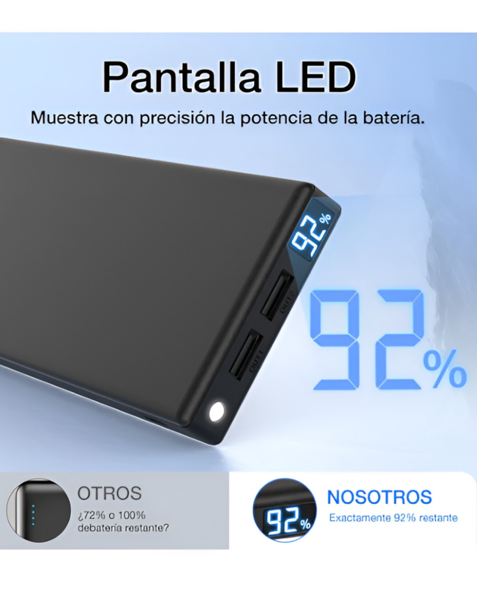 Batería portátil 10000 mAh