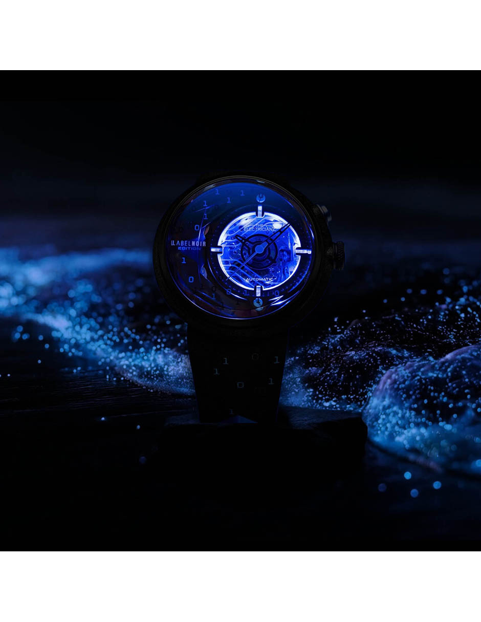 Reloj pulsera Label Noir Rubber Ediciã³N Limitada para hombre ZZ D1C 01 CRD