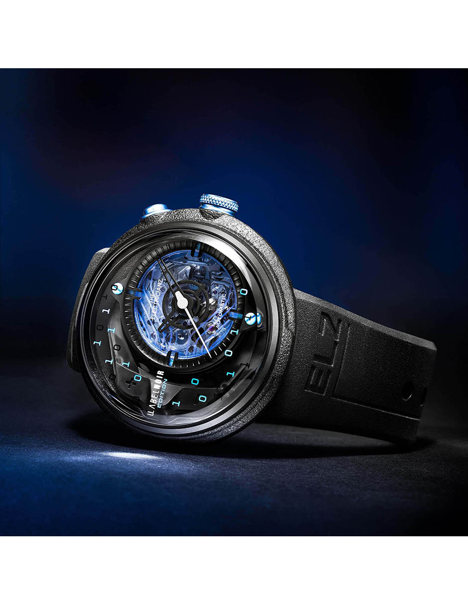 Reloj pulsera Label Noir Rubber Ediciã³N Limitada para hombre ZZ D1C 01 CRD 10
