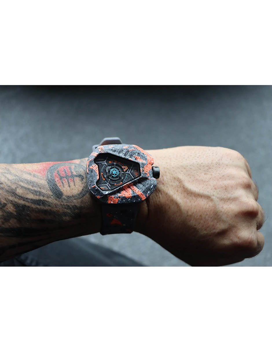 Reloj pulsera The Lunar Rubber Ediciã³N Limitada 333X para hombre ZZ D2C 01 CRG 9