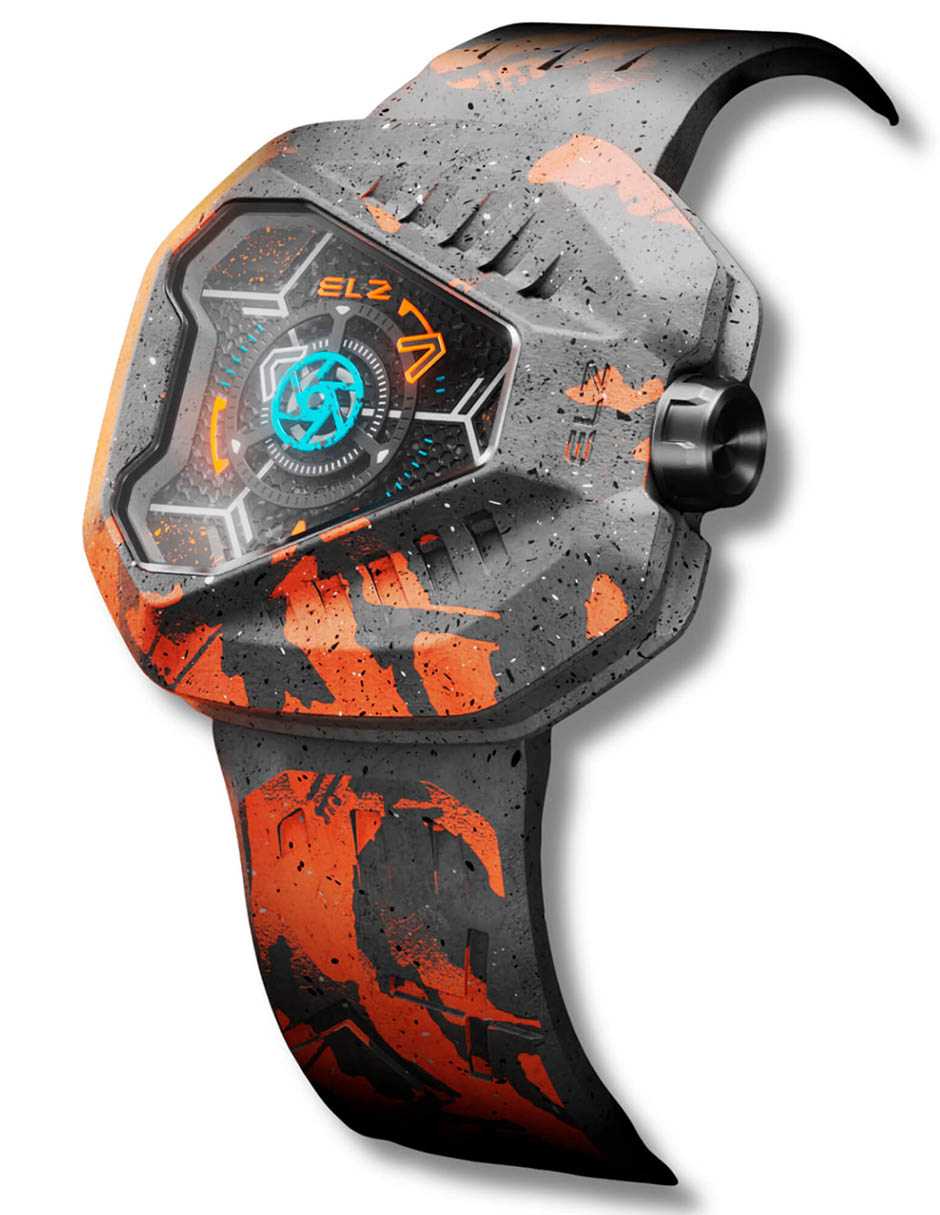 Reloj pulsera The Lunar Rubber Ediciã³N Limitada 333X para hombre ZZ D2C 01 CRG 7