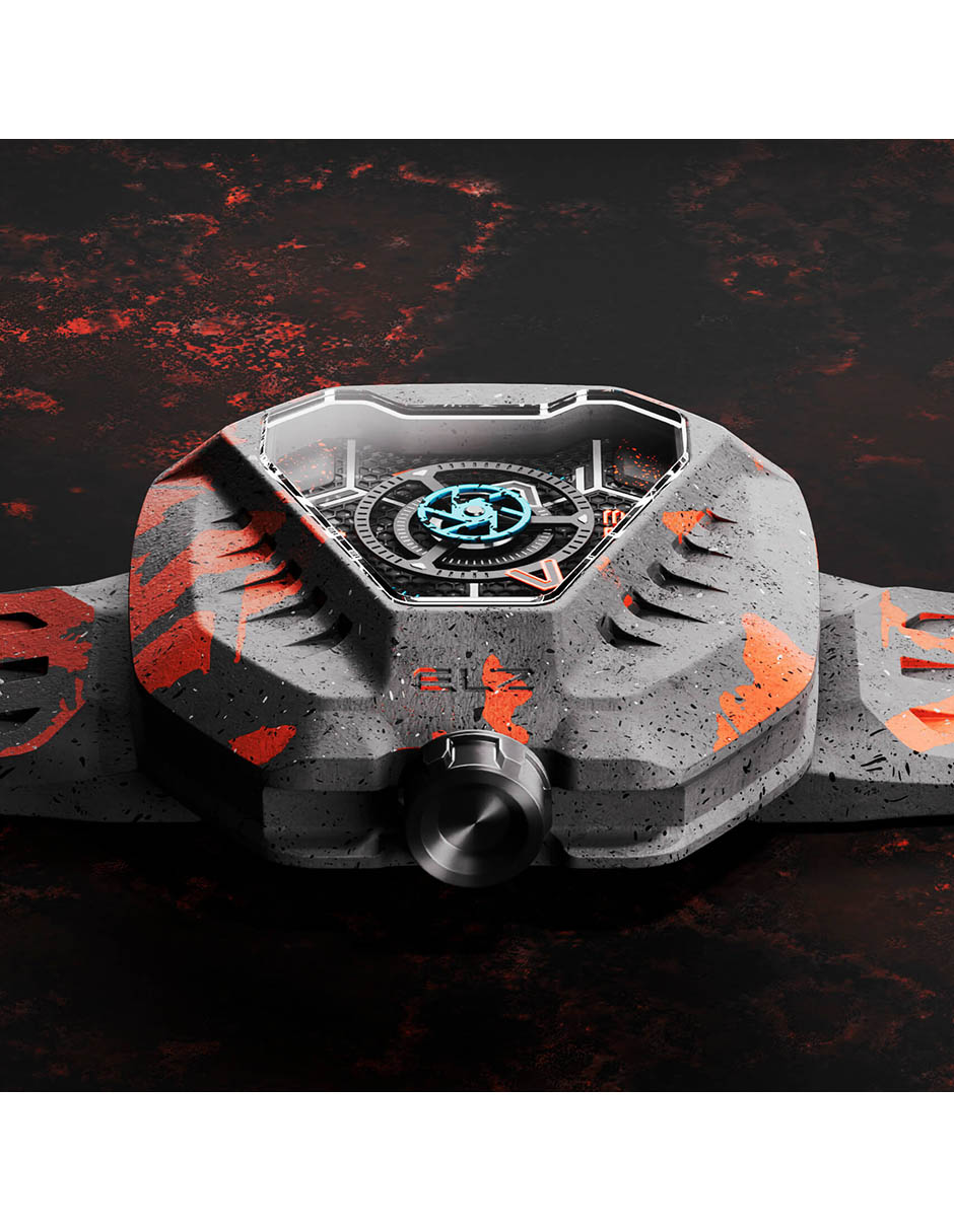 Reloj pulsera The Lunar Rubber Ediciã³N Limitada 333X para hombre ZZ D2C 01 CRG