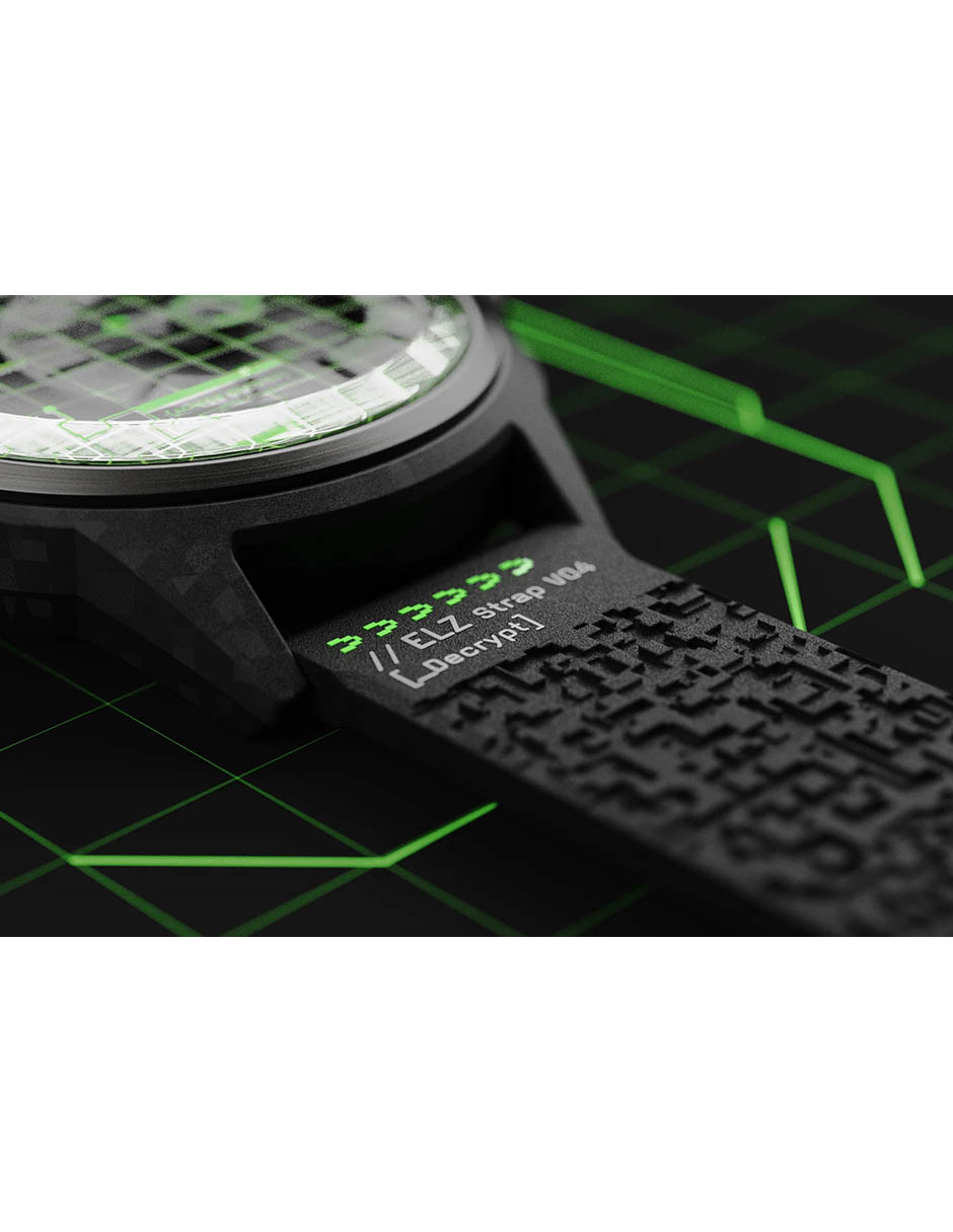 Reloj pulsera Crypto Rubber para hombre ZZ C1C 02 CRD 13