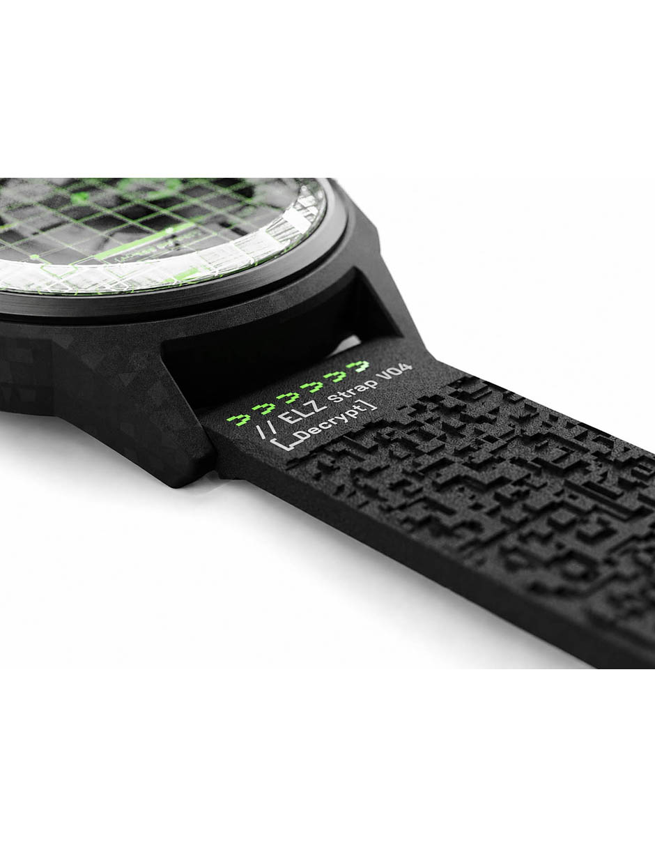 Reloj pulsera Crypto Rubber para hombre ZZ C1C 02 CRD 12