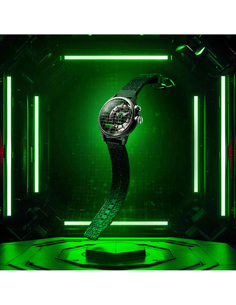 Reloj pulsera Crypto Rubber para hombre ZZ C1C 02 CRD 6