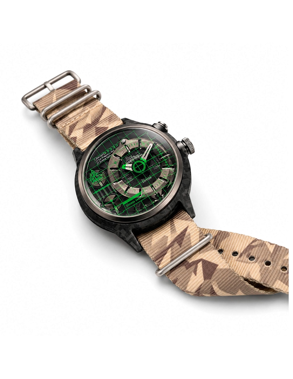 Reloj pulsera Crypto Techno Camouflage Ediciã³N Limitada para hombre ZZ C1C 02 NCA 10