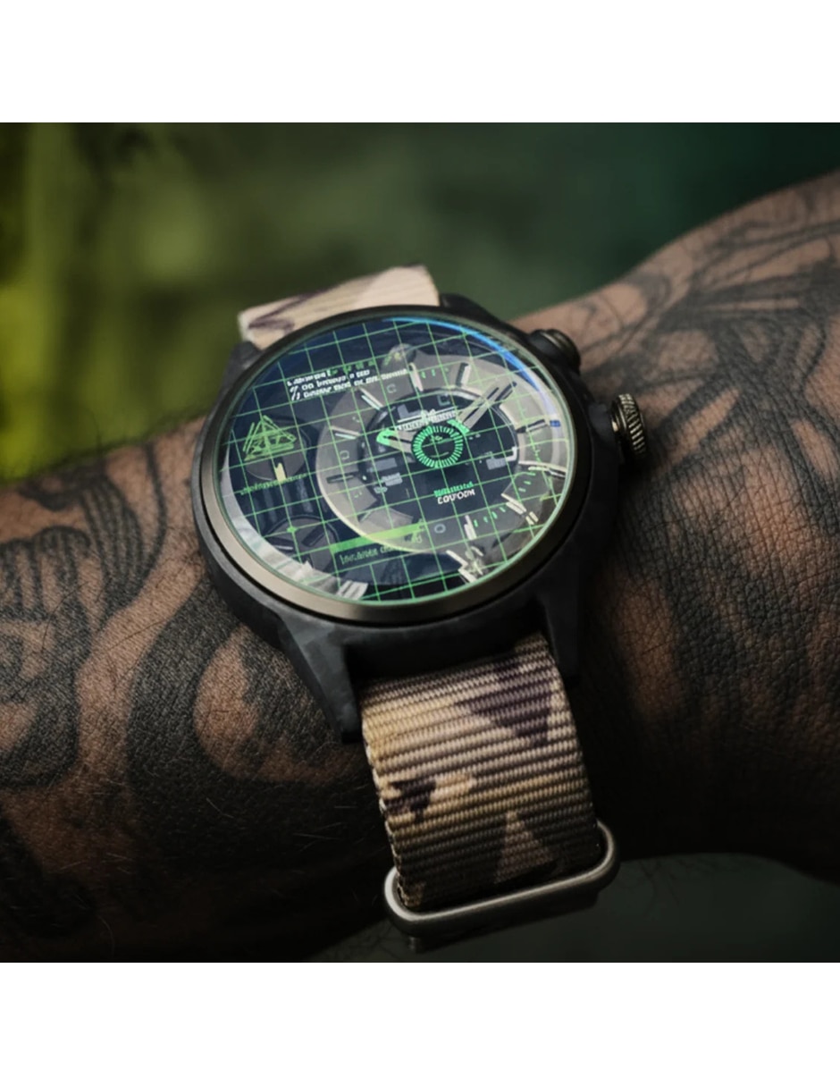 Reloj pulsera Crypto Techno Camouflage Ediciã³N Limitada para hombre ZZ C1C 02 NCA 8