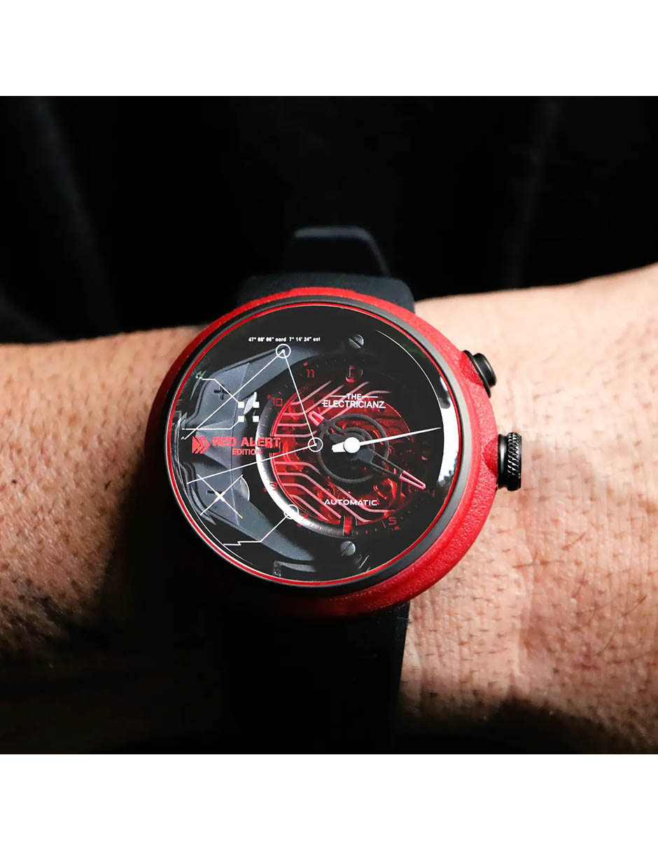 Reloj pulsera Red Alert Rubber para hombre ZZ D1C 03 CRD 5