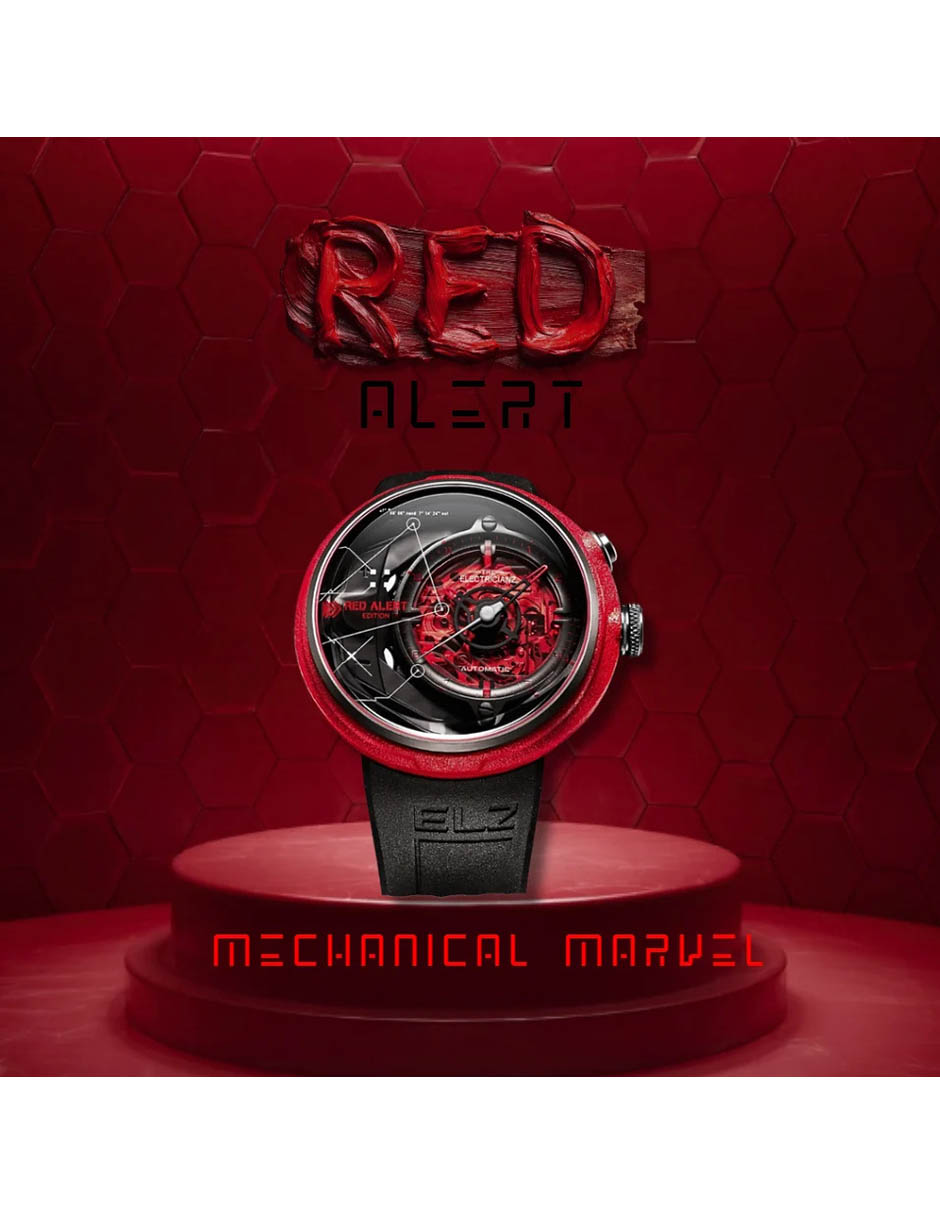 Reloj pulsera Red Alert Rubber para hombre ZZ D1C 03 CRD 12